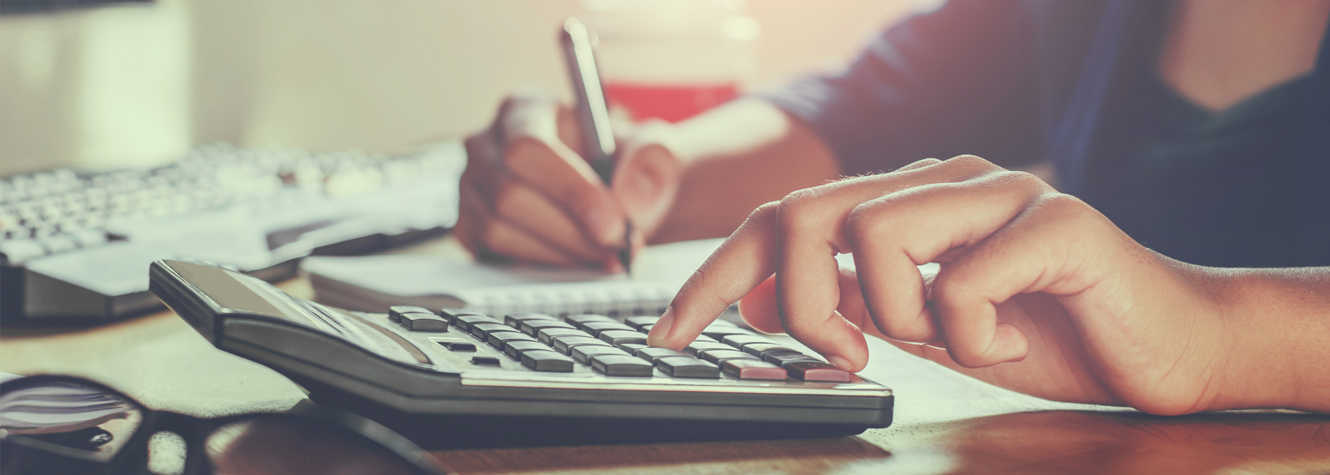 woman and calculator