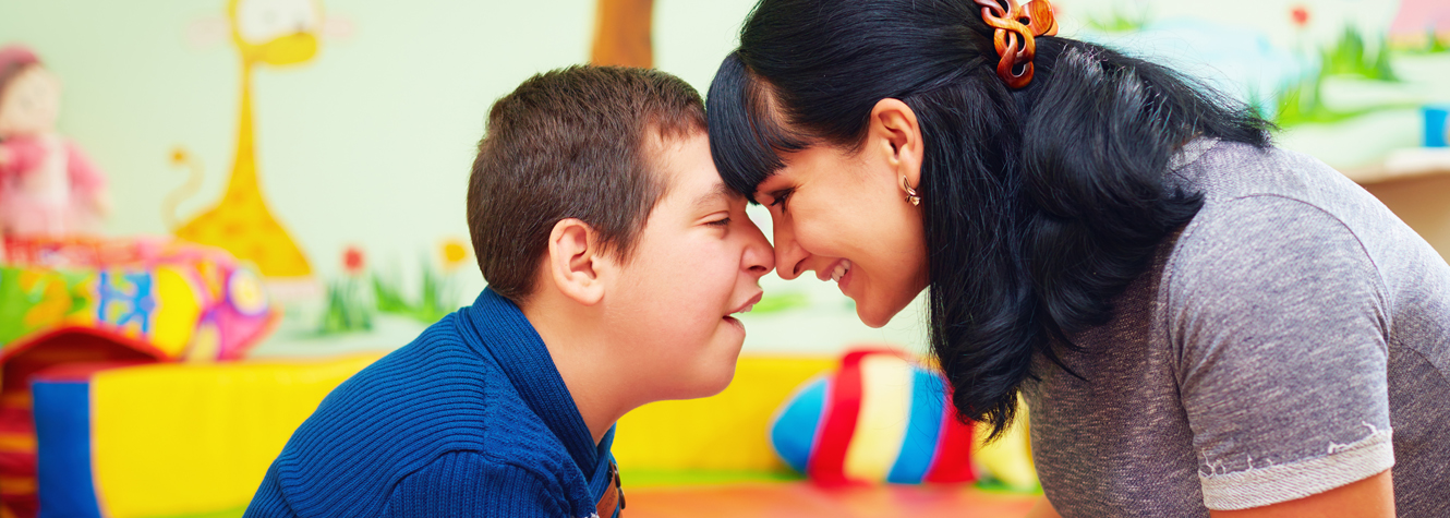 mom with special needs son