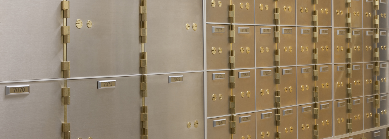 safe deposit boxes