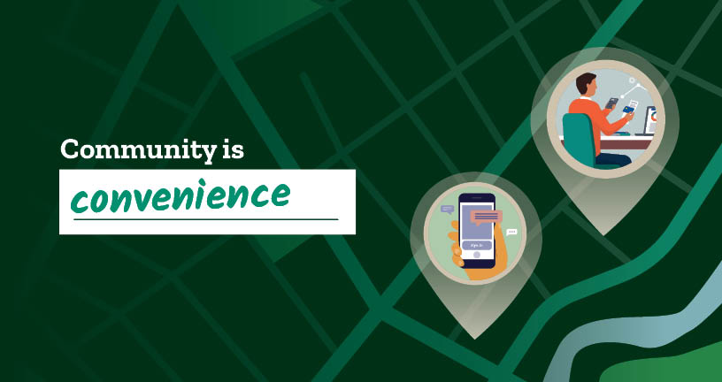 Checking promotion - community is convenience