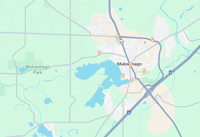 Mukwonago map