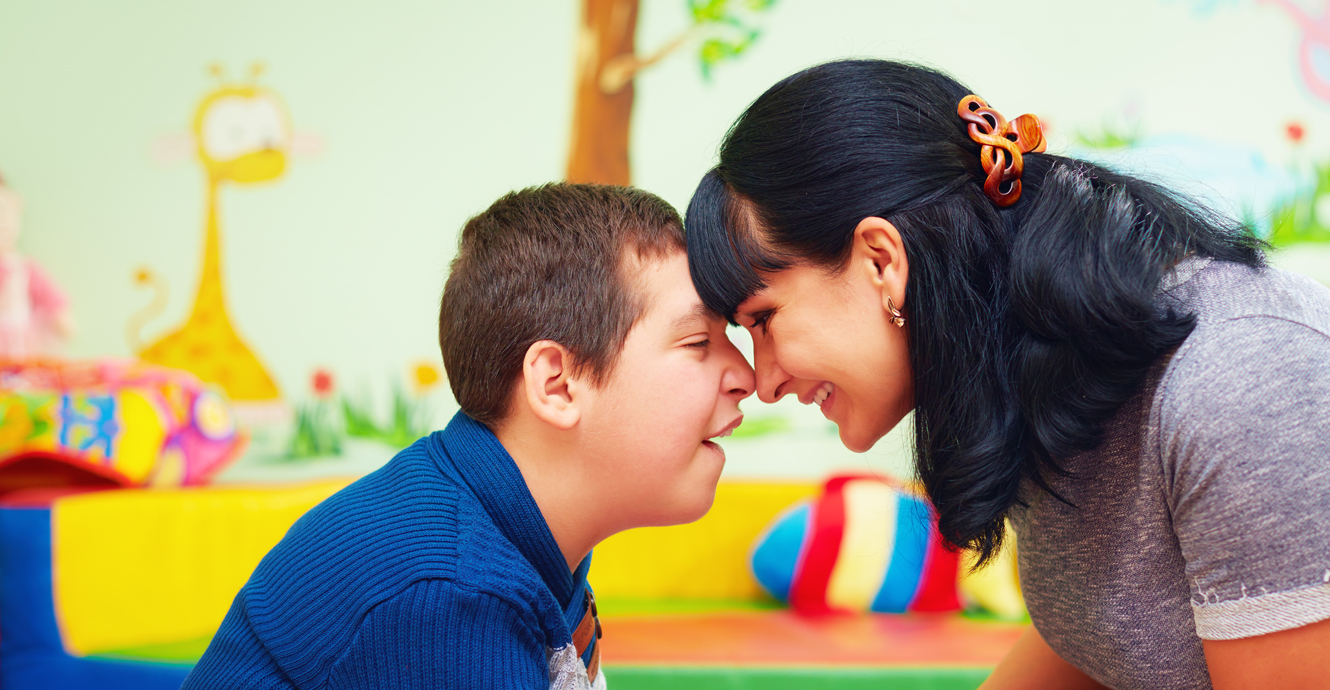 mom with special needs son