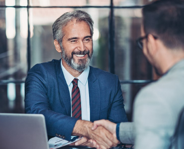 business man shaking hands